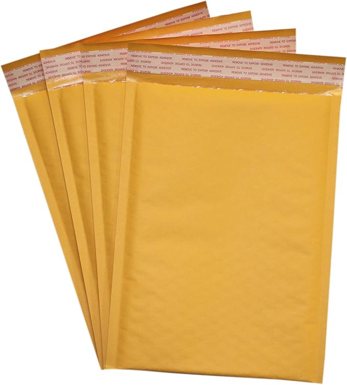 Secure Seal #0 6x10 Kraft Padded Bubble Mailer Shipping Envelopes (Pack of 250)