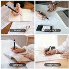 Vebermo 15 Pack Motivational Pen Set - Inspirational Quotes Retractable Ballpoint Pens for Office School Supplies, Encouragement Gifts for Women Men, Black