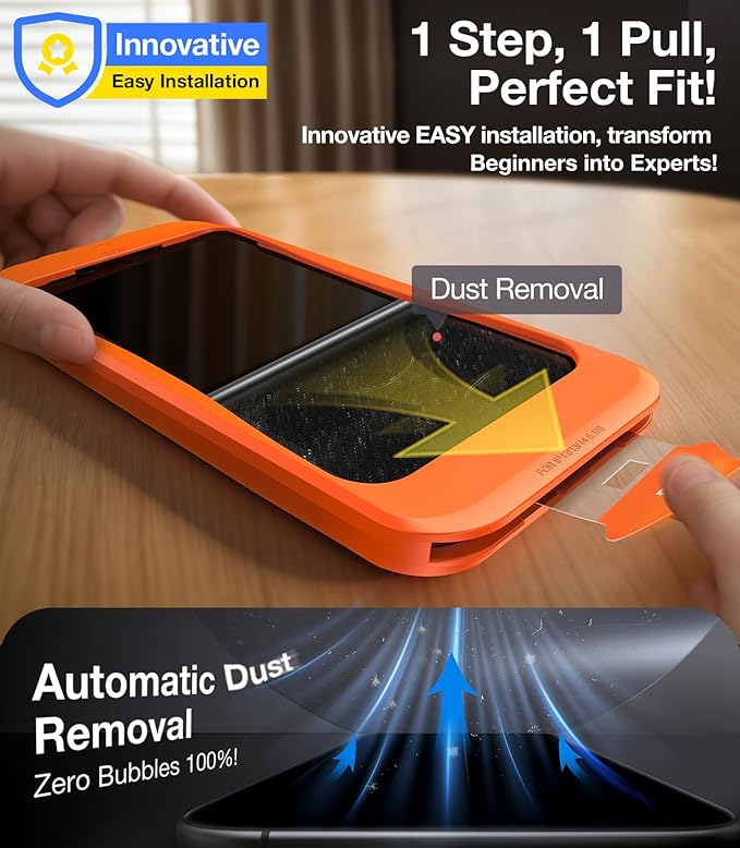 UltraGlass TOP 9H+ Armor for iPhone 15 Pro Screen Protector [NO.1 Military Grade Shatterproof] Screen Protector 15 Pro Tempered Glass Full Coverage [Longest Durable] Easy Installation, 2 Pack