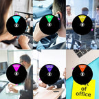 Office Door Sign,6 Inch,Do Not Disturb,Come in Welcome,Back Soon,in A Meeting,Out of Office,Working Remotely Symbol,Magnetic Door Sign for Workspace, Conference Room Any Room That Needs Privacy-Black