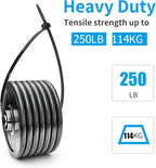 XINGO 60 inch White Long Zip Ties Heavy Duty 20 PCS, 250 lbs Ultra Strong Plastic Wire Ties, Large Cable Ties Extra Long Tie Wraps, Indoor and Outdoor UV Resistant