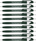 SyPen Personalized Pens With your Custom Logo or Text-500 Pack Bulk-for Businesses, Parties, and Events, Custom Printed Slim Ballpoint Click Pens, Green Barrel Color, Black Ink