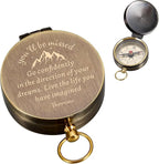 Retirement Gifts for Men, Compass Gifts, You Will Be Missed Vintage Compass Present for Men, Farewell Going Away Goodbye New Beginnings Gifts for Coworkers Colleague Employee,Dorm Room Essentials