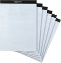 Amazon Basics Quad Ruled Graph Paper Pad, 600 Sheets, 6-Pack (100 Sheets Each), White, Letter Size 8.5 x 11 in