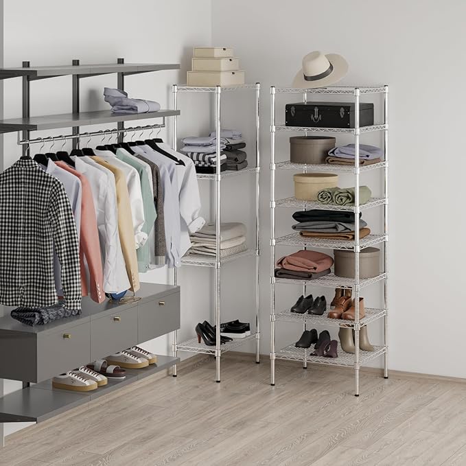 Regal Altair 21" Deep x 24" Wide x 74" Height Wire Shelving Kit | 8-Tier | NSF Commercial Storage Rack Unit