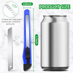 TIFICAL 8 Pack Box Cutter Utility Knife, 9mm Snap-off Box Cutter Retractable for Opening Packages Cartons, Boxes, Disposable Box Cutters Exacto Knife Perfect for Office and Home use