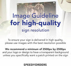 Custom Outdoor Metal Sign, Personalized Aluminum Safety and Business Signs, Waterproof (Picture, 36x24 In) - White Aluminum