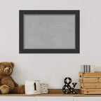 Amanti Art Black Framed Magnetic Board 15x21 Small Vision Board for use with Magnets, 100% Metal Sheet to Display Items as Office Decor or for Home Organization in mudroom, Kitchen or Kids Room