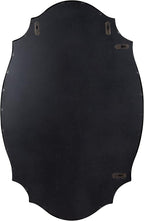 Kate and Laurel Leanna Decorative Scalloped Metal Pinboard; 24 x 36; Gold; Framed Rounded Oval Vintage Bulletin Board for Unique Display; Organization; and Decor