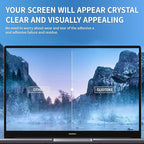 GUDTEKE Laptop Privacy Screen 14 inch, 9H Hanging Privacy Screen for Laptop for 16:9, Acrylic HD Eye Protection Anti Glare Blue Light Laptop Screen Privacy Filter
