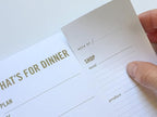 Meal Planning Notepad - What's for Dinner Weekly Meal Planner and Grocery List Magnet Pad with Tear-Off Shopping List - Family Dinner Menu for Fridge & Meal Prep - 6x9” - 50 Sheets