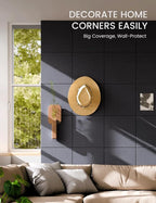 Fluxynara Large Felt Bulletin Board 48" x 36" Cork Board Alternative-12 Pack with 70 Safe Removable Adhesive Tabs, Cork Boards for Walls for Home Office Classroom Pin Board - Deep Charcoal Blue