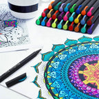 Tebik 45 Pack Planner Colored Pens, 40 Colors Pens with 5 Stencils, Fineliners for Journal Planner Note Calendar Writing Coloring, Drawing, School Office Art Supplies