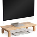Anji Mountain Monitor Stand - Desktop Organizer & Laptop Riser, Ergonomic Monitor Riser, Space-Saving Monitor Stand for Desk, Durable Construction, Easy Assembly, Ideal for Home & Office,Natural
