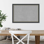 Amanti Art Black Framed Magnetic Board 19x27 Medium Vision Board for use with Magnets, 100% Metal Sheet to Display Items as Office Decor or for Home Organization in mudroom, Kitchen or Kids Room
