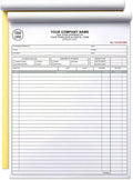 Custom Invoice Book with Logo 100 Set Personalized Receipt Books Customized Invoices for Small Business 2 - Parts Carbonless Duplicate Invoice Forms NCR Books