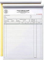 Custom Invoice Book with Logo 100 Set Personalized Receipt Books Customized Invoices for Small Business 2 - Parts Carbonless Duplicate Invoice Forms NCR Books