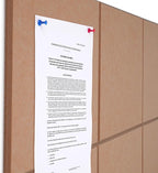 Large Cork Board Alternative 48" X 36" Bulletin Board - 12 Pack Removable Felt Wall Tiles with 30 pushpins, Large Cork Boards for Walls Cork Board for Office Pin Board Tack Board - Mauvey Pink