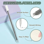 PATIKIL 240Pcs HB Mechanical Pencil Lead, 0.5mm Black Lead Refill Break Resistant Pencil Refills for Writing Supplies, White