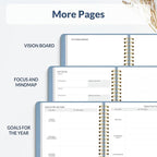 SUNEE 2026 Planner 5.9" x 8.3" – Dated Productivity Planner for Time Management - Daily,Weekly & Monthly Planner to Achieve Goals - Planner 2026 dated from January 2026 – December 2026,Grey Blue