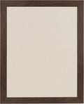 DesignOvation Beatrice Framed Linen Fabric Pinboard, 23x29, Walnut Brown