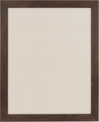 DesignOvation Beatrice Framed Linen Fabric Pinboard, 23x29, Walnut Brown
