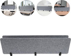 2 Pack Polyester Desk Dividers, Soundproof Room Divider Office Furniture Partitions, Privacy Desk Panel with Clamps, Stand Up Freestanding Desk Privacy Panel for Office Classroom(60" x 16")
