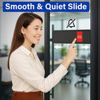 Office Door Signs with 6 Printed Status Options – Do Not Disturb, Out of Office, In a Meeting, Please Knock, Back Soon, Come on in – Includes Custom Personalized Blank Sticker for Privacy Workspace or Studio Available and Away