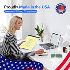 WritePads Legal note pads 8.5"x14" Legal Pads,Wide Ruled,Canary Paper,12 Pack,50 Sheets Per Writing Pad,Micro perforated Writing Pad,BL-LCY50W-12PAD