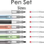 GC QUILL Calligraphy Set Fountain Pens 7 Different Size Nibs and 36 Assorted Ink Cartridges Kit for Calligraphy Lettering - Complete Easy Learning Set for Beginners F736