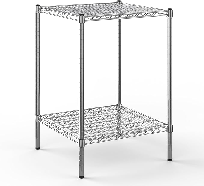 Regal Altair 24" Deep x 24" Wide x 34" Height Wire Shelving Kit | 2-Tier | NSF Commercial Storage Rack Unit