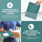 Green 10x13 Inch Poly Bubble Mailers |Self Seal Padded Envelopes for Thick books | Air Cushioned Bubble Mailer | Usable Size 9.5x13 Inch | Waterproof Lightweight Mailing Shipping Bags | 100 Pack Bulk