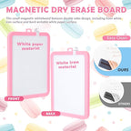 Outus 10 Pcs Dry Erase Mini White Boards Bulk 8.5 x 11'' Small Magnetic Whiteboard Double Sided Colored Writing Boards for Kids Students Locker Fridge(Macaron Color)