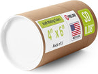 Paclord 4" x 6" Reinforced Kraft Paper Mailing Tube, Pack of 1 Tube with 2 Caps – Secure USPS Approved Poster Tube – Cardboard Tube for Shipping and Storing Posters, Prints, Artwork, or Documents