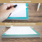 bloom daily planners Undated Daily Timed to-Do List Pad - Tear Off Planning Sheets - 6" x 9" - Color Blocking Marble