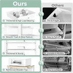 SYKIARIOL Rolling Cart with Drawers,12 Drawer Rolling Cart,Rolling storage cart with drawers,White Rolling Drawer Cart,Teacher Rolling Cart for Classroom Storage,Craft Cart with Wooden Tabletop