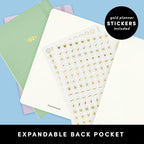 PAPERAGE 2026 Weekly & Monthly Planner, 12 Months (January 2026 - December 2026), 5.6 in x 8 in, Hardcover 2026 Planner with Weekly & Monthly Spreads, Note Pages, Stickers & Back Pocket – Slate