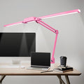 Neatfi LED Desk Lamp, Dimmable Desk Light with 360 SMD LEDs, 30W, CRI 95, Adjustable Color Temperature, Task Lamp for Home, Office, and Workbench (CCT, Pink, 41 Inches)