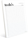HADIGU To Do List Notepad A5 Size (8.3"x5.8") Premium Thick Paper With Cardboard Back Support, Undated Daily Planner Notepad, Daily To Do List Notebook, Ruled Pages, Checkboxes, Deadline Column.