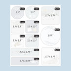 Large Name Labels for Kids (33) - Custom Stickers for Daycare and School Supplies - Durable, Waterproof Stickers for Water Bottles, Lunch Boxes, and More with Unique Designs - The Sea