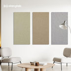 Olanglab Acoustic Panels 2 Pack, 48''x24'' Large Sound Panels, Fabric Wrapped Sound Proof Foam Panels for Walls, Sound Absorbing Panels for Recording Studio Acoustical Treatments (Ivory)