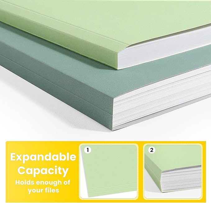 SUNEE File Folders, 30 Pack Manilla Folders 8.5 x 11, Colored File Folders Home Office School Supplies for Documents Files Paper, 6 Morandi Colors
