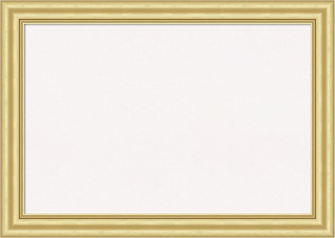 Amanti Art White Cork Board for Wall, 29x41 Vision Board with Gold Frame, Large Corkboard Office Decor for Home Organization, Traditional Corkboard Pinboard to Display Items for Home Organization