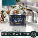 Custom Acrylic Sign Personalized, Custom Desk Name Plate, 18 Styles, (4"x6"), With Gift Box, USA Made by Acryluxe. (Trenton)