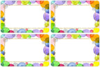Wonmon 200 PCS Colorful Name Tags Stickers, Self Adhesive Watercolor Dot Style Name Tag Labels Stickers for Back to School Classroom Student Office Desk Cubby Locker Themed Party, 2x3 inch