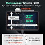 [2 Pack] Magnetic Hanging 22 Inch Computer Privacy Screen for 16:10 Aspect Ratio Widescreen Monitor, Eye Protection Anti Glare Blue Light Computer Monitor Privacy Filter, Removable 22in Protector Film