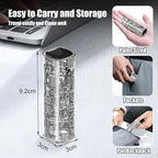 walrfid Car Screen Cleaner Spray and Wipe, Laptop Touchscreen Mist Cleaning Kit for Electronics Computer, iPad, CellPhone, MacBook, TV, Monitor, Tablet, Kindle Display, with White Graffiti Case - Grey