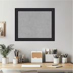 Amanti Art Black Framed Magnetic Board 19x23 Small Vision Board for use with Magnets, 100% Metal Sheet to Display Items as Office Decor or for Home Organization in mudroom, Kitchen or Kids Room