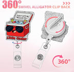 Aoryalps Retractable Badge Reel Holder Retractable with ID Clip for Nurse Nursing Name Tag Card Nursing Student Teacher Doctor Medical Assistant Work Office Clip-Gifts for Nurse