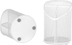 Delifox 2 Pack Pen Holder Mesh Round Pencil (White)